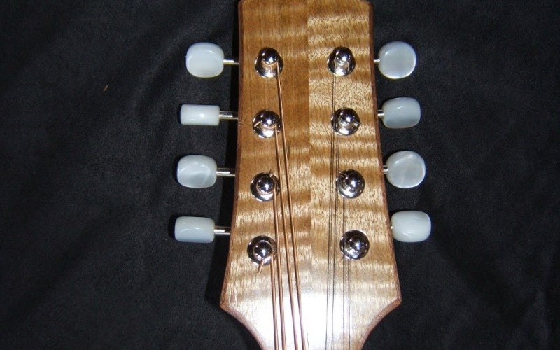 Mandolin, A Style. Myrtlewood Back. Sides and Neck Western Red Cedar sound board